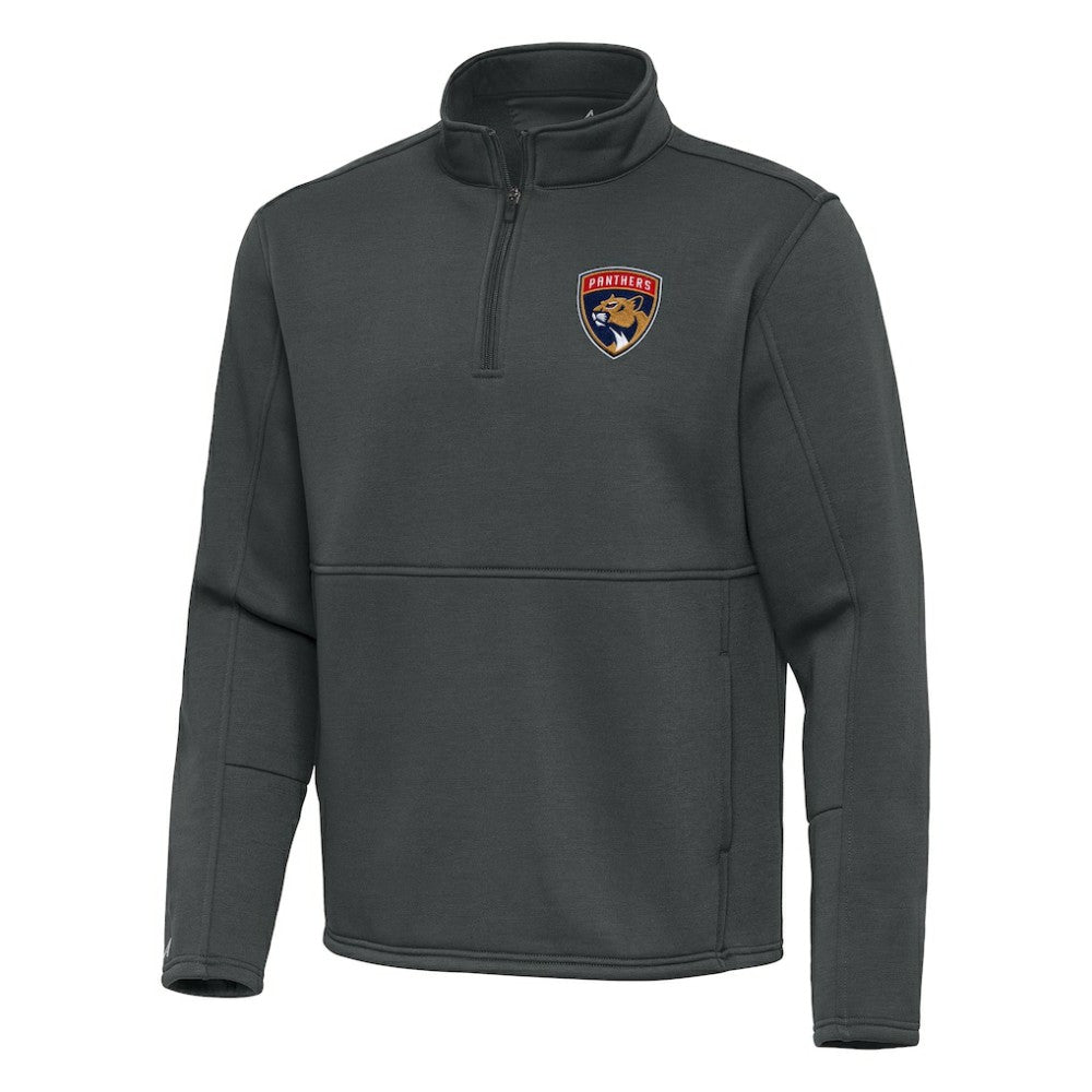 Florida Panthers Antigua Twist Quarter-Zip Pullover Jacket - Pewter | US 202264726