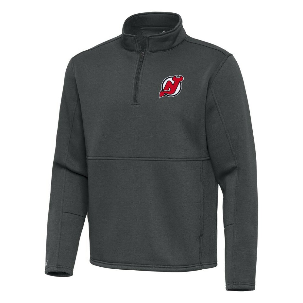 New Jersey Devils Antigua Twist Quarter-Zip Pullover Jacket - Pewter | US 202264729