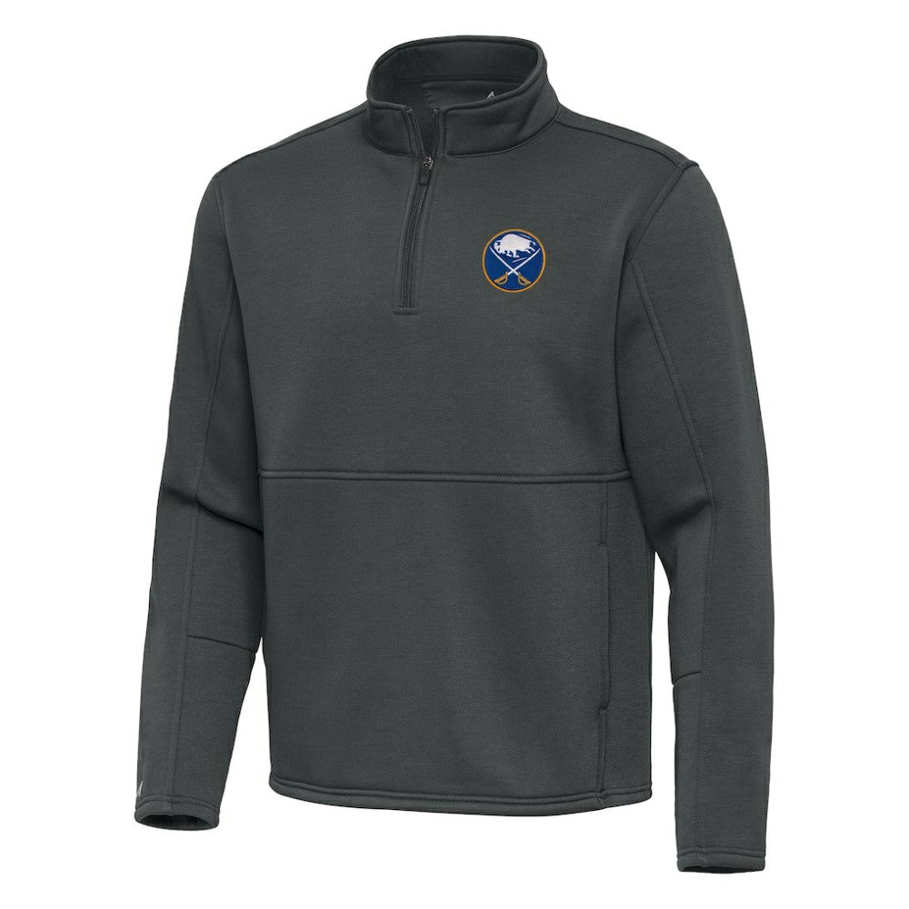 Buffalo Sabres Antigua Twist Quarter-Zip Pullover Jacket - Pewter | US 202264741