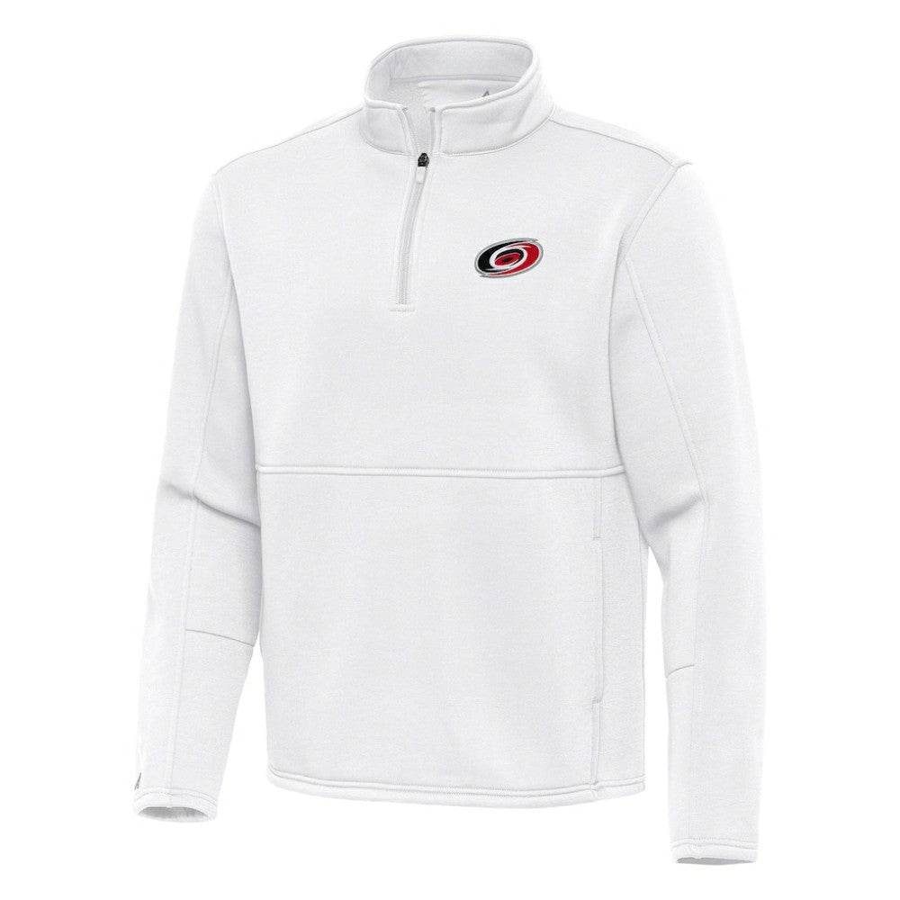Carolina Hurricanes Antigua Twist Quarter-Zip Pullover Jacket - White | US 202264760