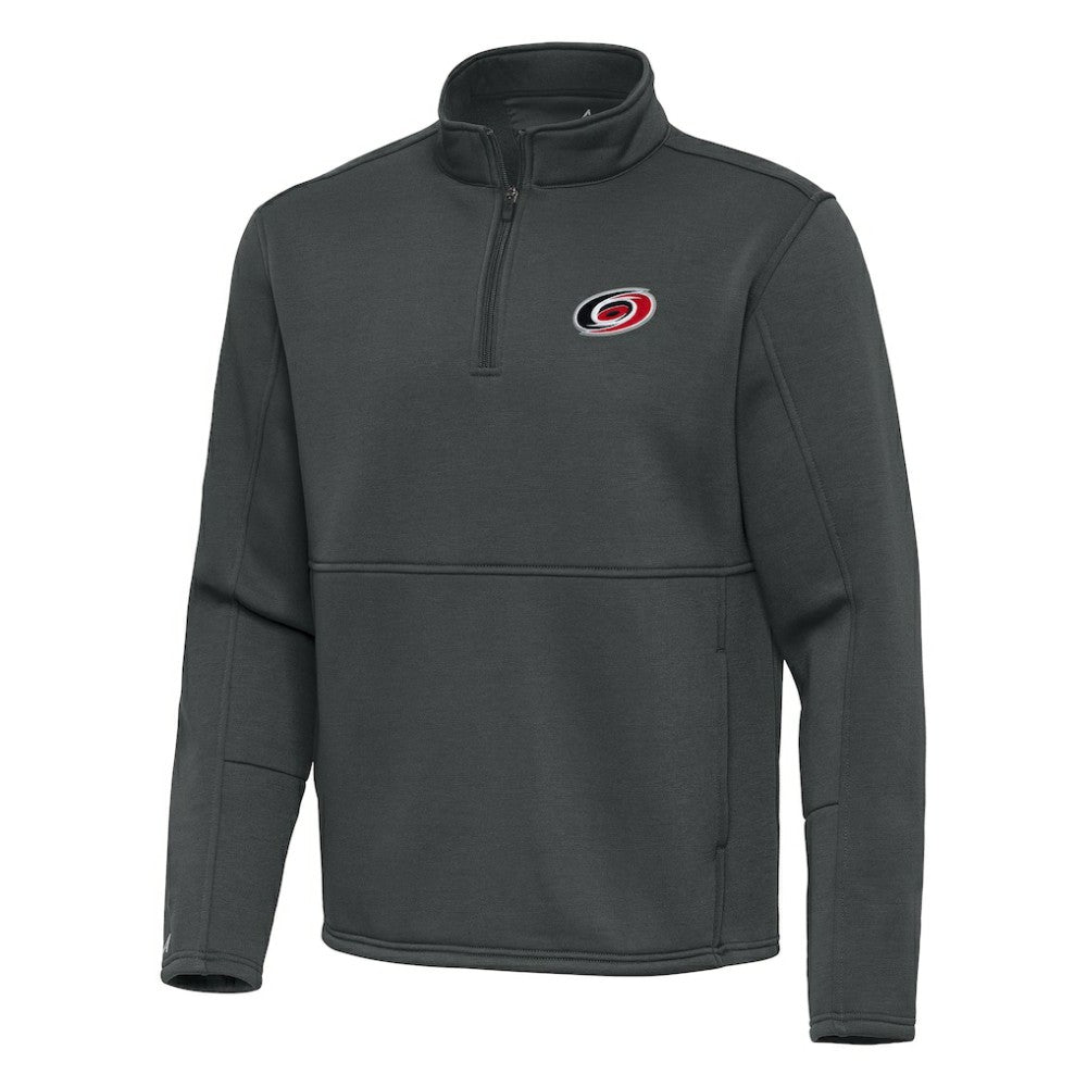 Carolina Hurricanes Antigua Twist Quarter-Zip Pullover Jacket - Silver | US 202264769