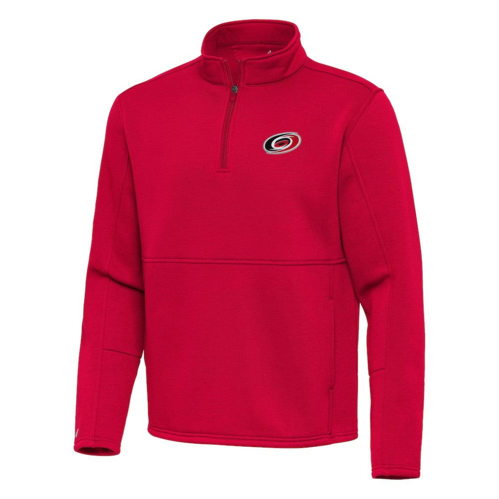 Carolina Hurricanes Antigua Twist Quarter-Zip Pullover Jacket - Red | US 202264770