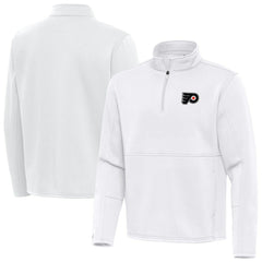 Philadelphia Flyers Antigua Twist Quarter-Zip Pullover Jacket - White | US 202264771