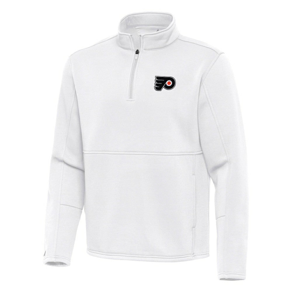 Philadelphia Flyers Antigua Twist Quarter-Zip Pullover Jacket - White | US 202264771