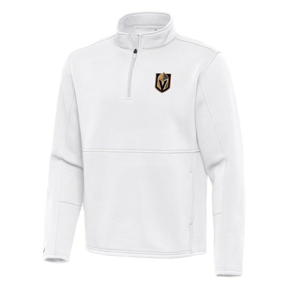 Vegas Golden Knights Antigua Twist Quarter-Zip Pullover Jacket - White | US 202264788