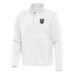 Vegas Golden Knights Antigua Twist Quarter-Zip Pullover Jacket - White | US 202264788