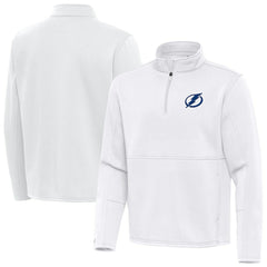 Tampa Bay Lightning Antigua Twist Quarter-Zip Pullover Jacket - White | US 202264790
