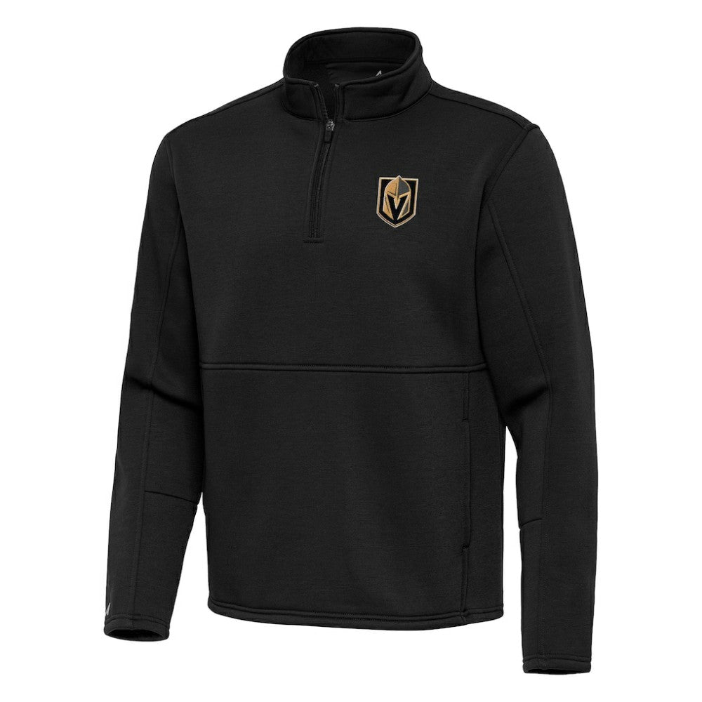 Vegas Golden Knights Antigua Twist Quarter-Zip Pullover Jacket - Black | US 202264791