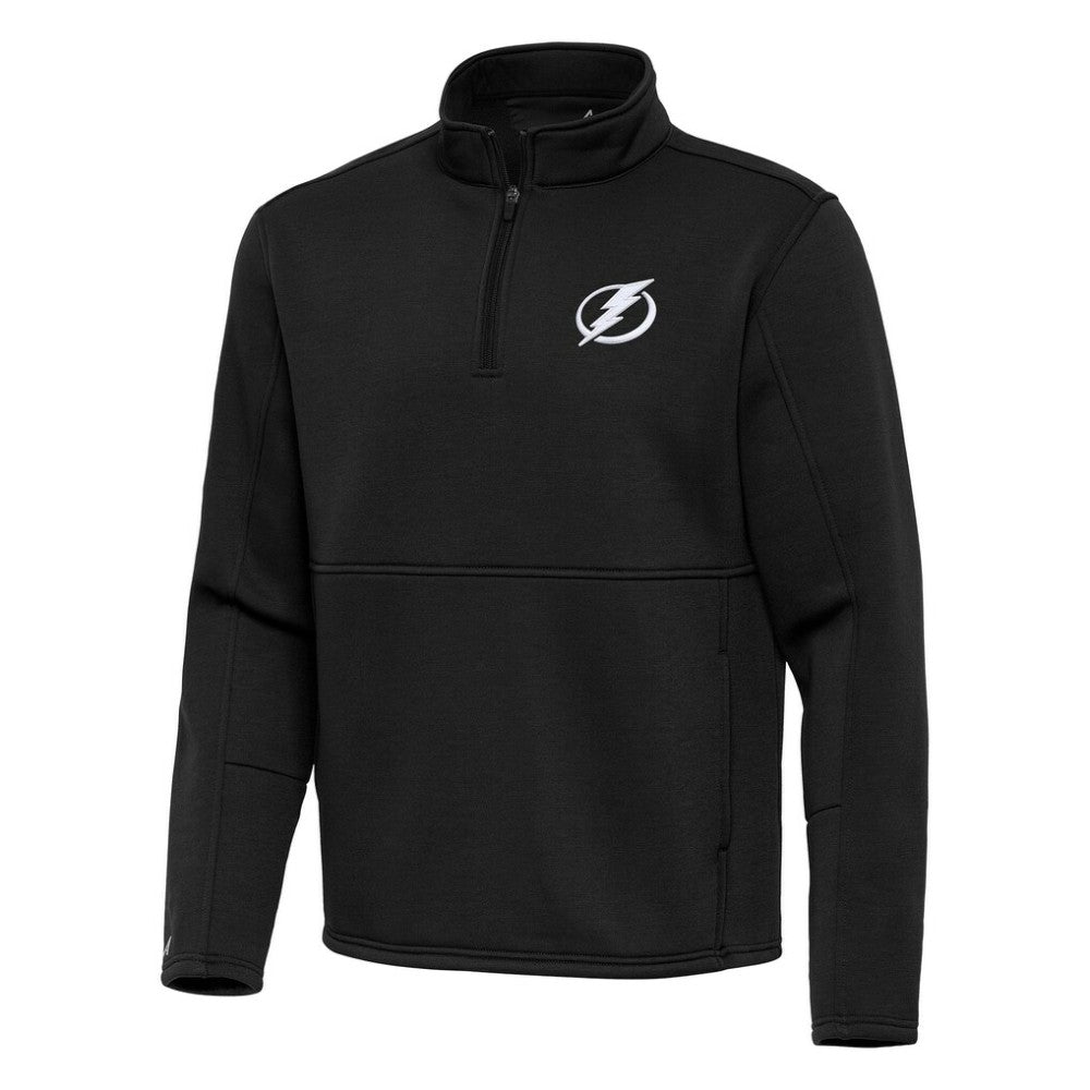 Tampa Bay Lightning Antigua Twist Quarter-Zip Pullover Jacket - Black | US 202264794
