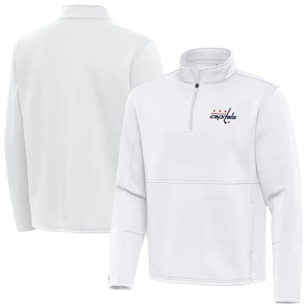 Washington Capitals Antigua Twist Quarter-Zip Pullover Jacket - White | US 202264795