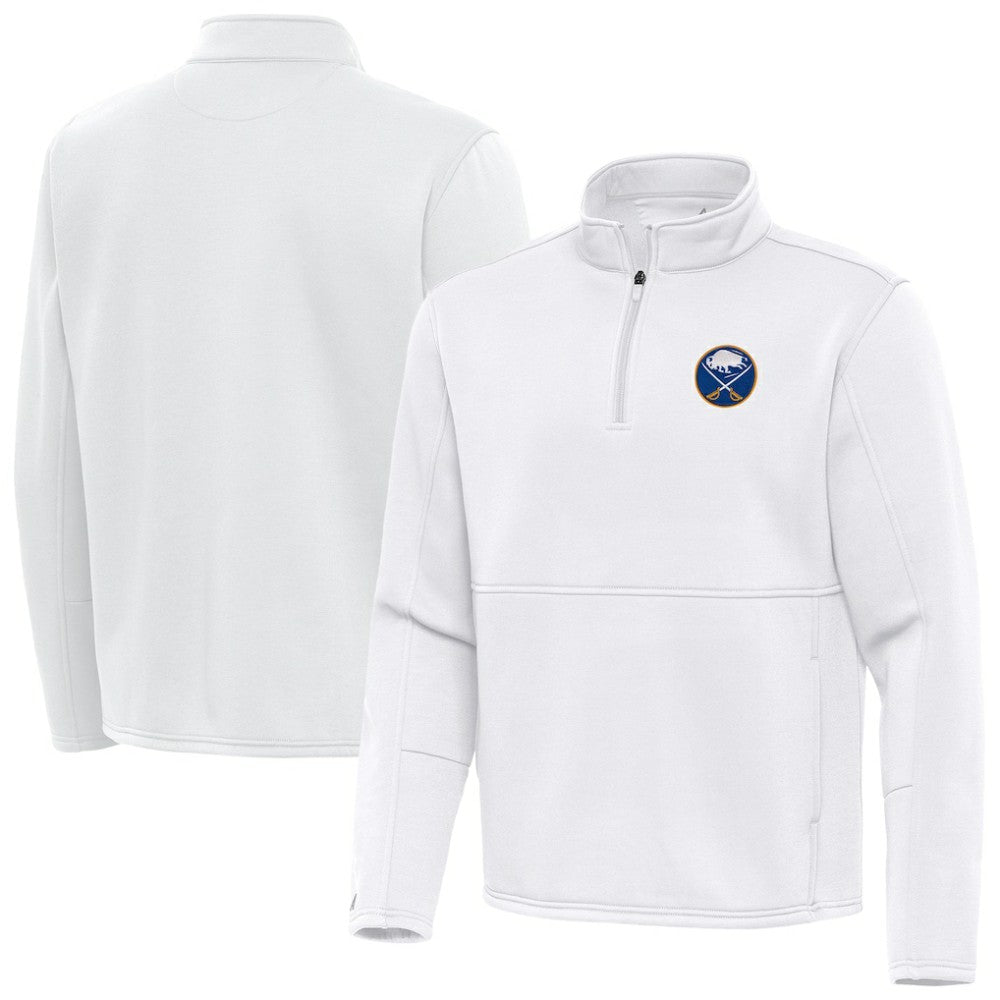 Buffalo Sabres Antigua Twist Quarter-Zip Pullover Jacket - White | US 202264803