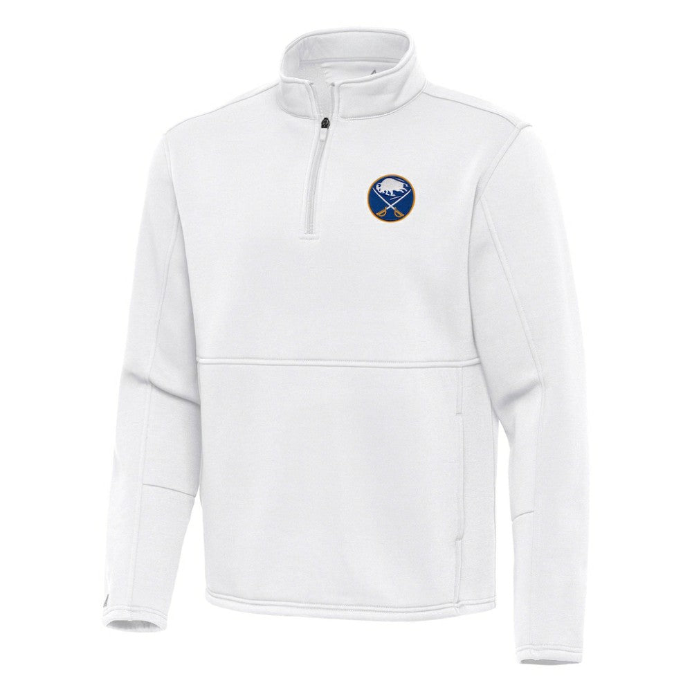 Buffalo Sabres Antigua Twist Quarter-Zip Pullover Jacket - White | US 202264803