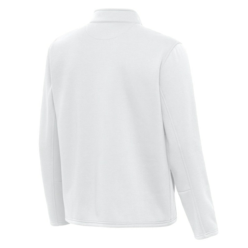 Vancouver Canucks Antigua Twist Quarter-Zip Pullover Jacket - White | US 202264804
