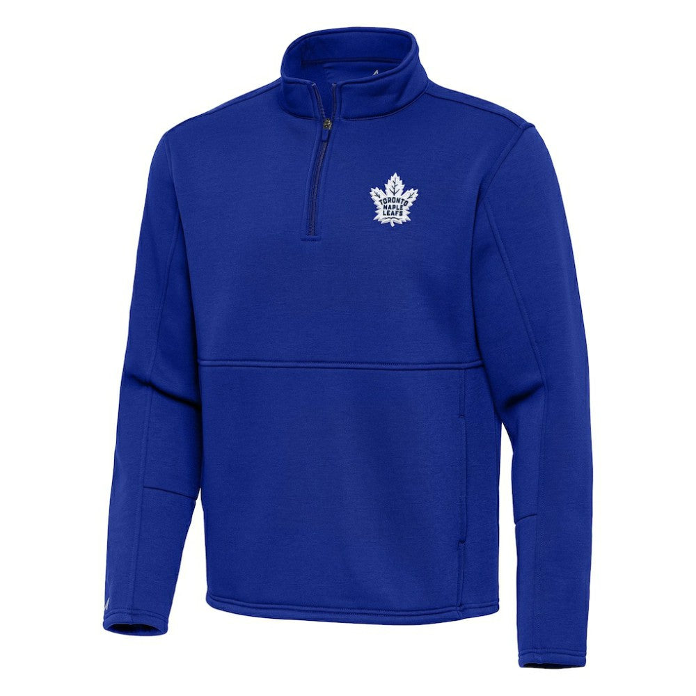Toronto Maple Leafs Antigua Twist Quarter-Zip Pullover Jacket - Blue | US 202264805