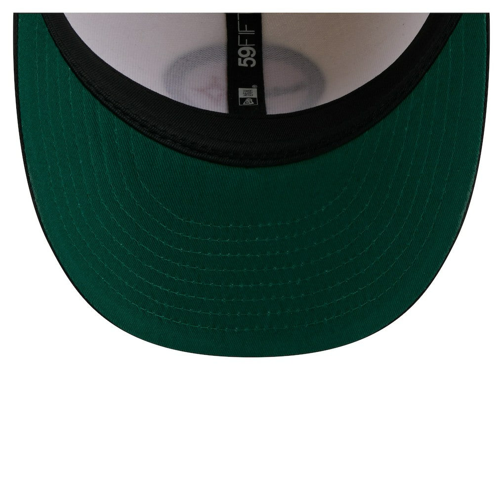 Pittsburgh Steelers New Era Tonal Floral 59FIFTY Fitted Hat - Cream/Black Hats