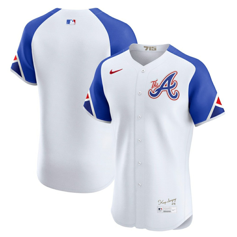 Atlanta Braves Nike City Connect Elite Jersey - White Jerseys