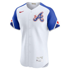Atlanta Braves Nike City Connect Elite Jersey - White Jerseys