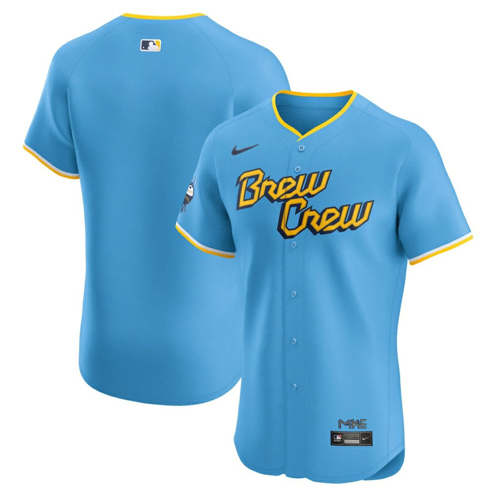 Milwaukee Brewers Nike City Connect  Elite Jersey - Powder Blue Jerseys