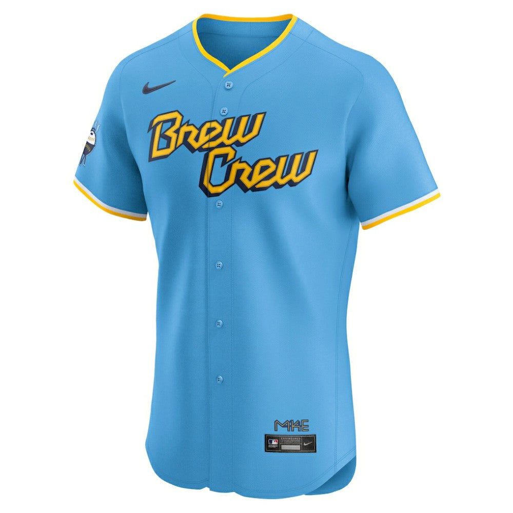 Milwaukee Brewers Nike City Connect  Elite Jersey - Powder Blue Jerseys