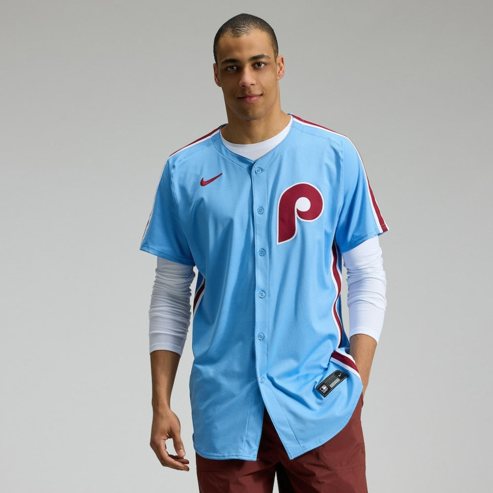 Philadelphia Phillies Nike Alternate Elite Jersey - Light Blue Jerseys