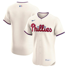 Philadelphia Phillies Nike Alternate 2 Elite Jersey - Cream Jerseys