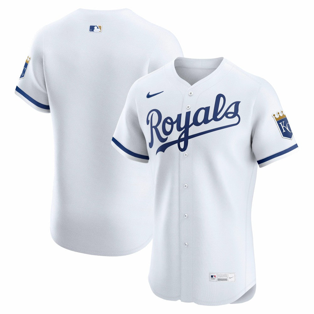 Kansas City Royals Nike Home Elite Jersey - White Jerseys