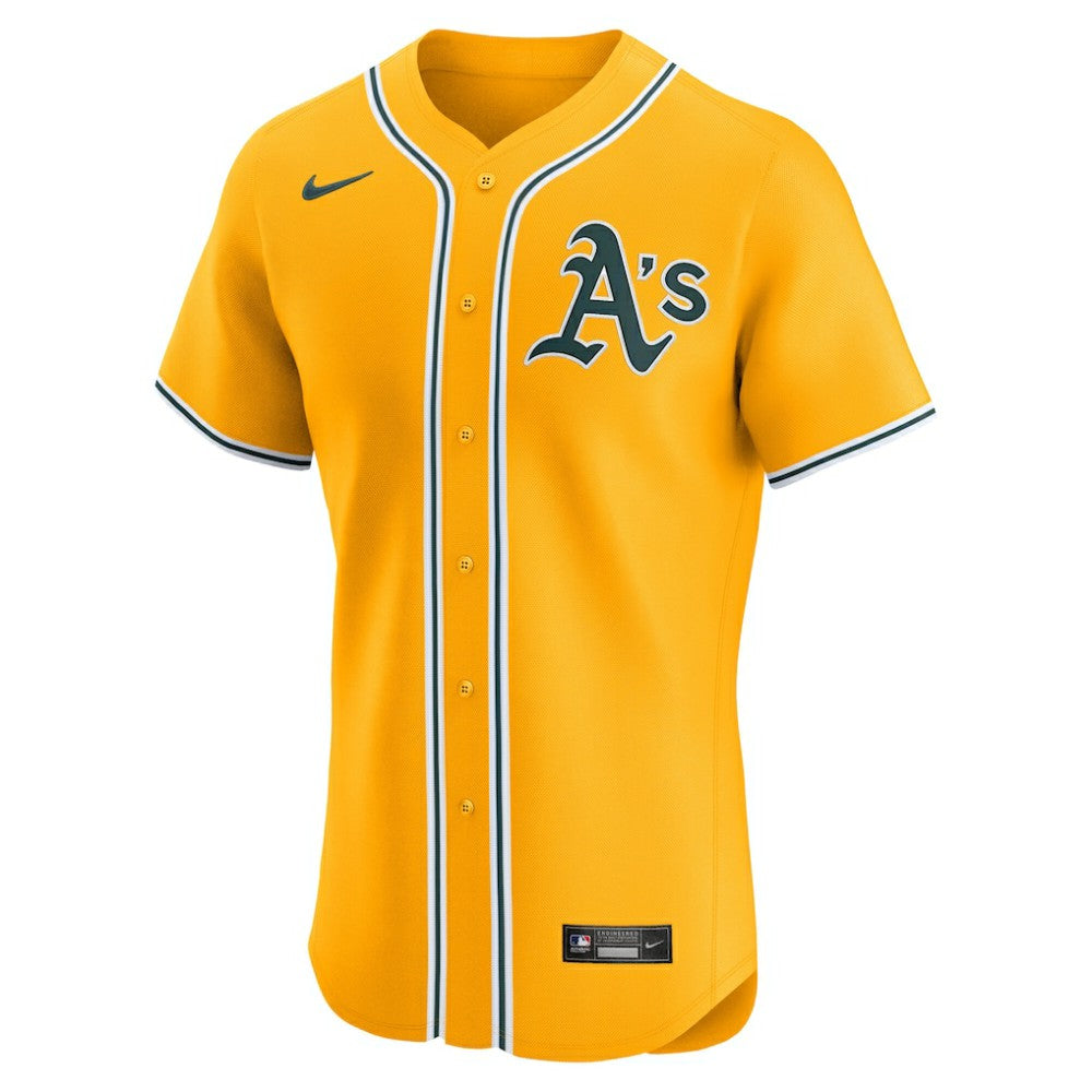 Athletics Nike Alternate 2 Elite Jersey - Gold Jerseys
