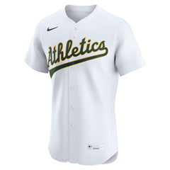 Athletics Nike Home  Elite Jersey - White Jerseys