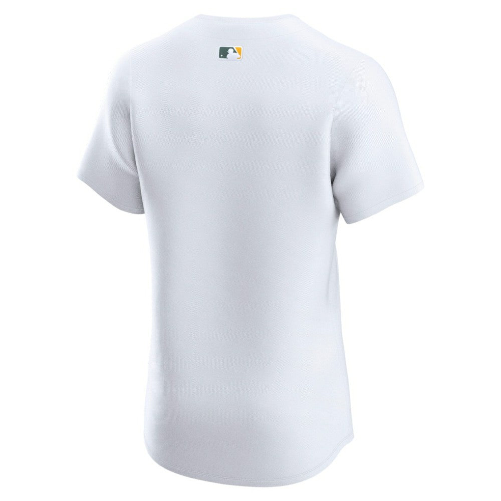 Athletics Nike Home  Elite Jersey - White Jerseys
