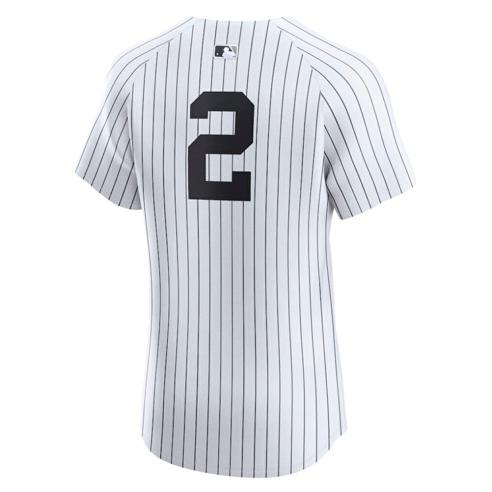 Derek Jeter New York Yankees Nike Home Elite Player Jersey - White Jerseys