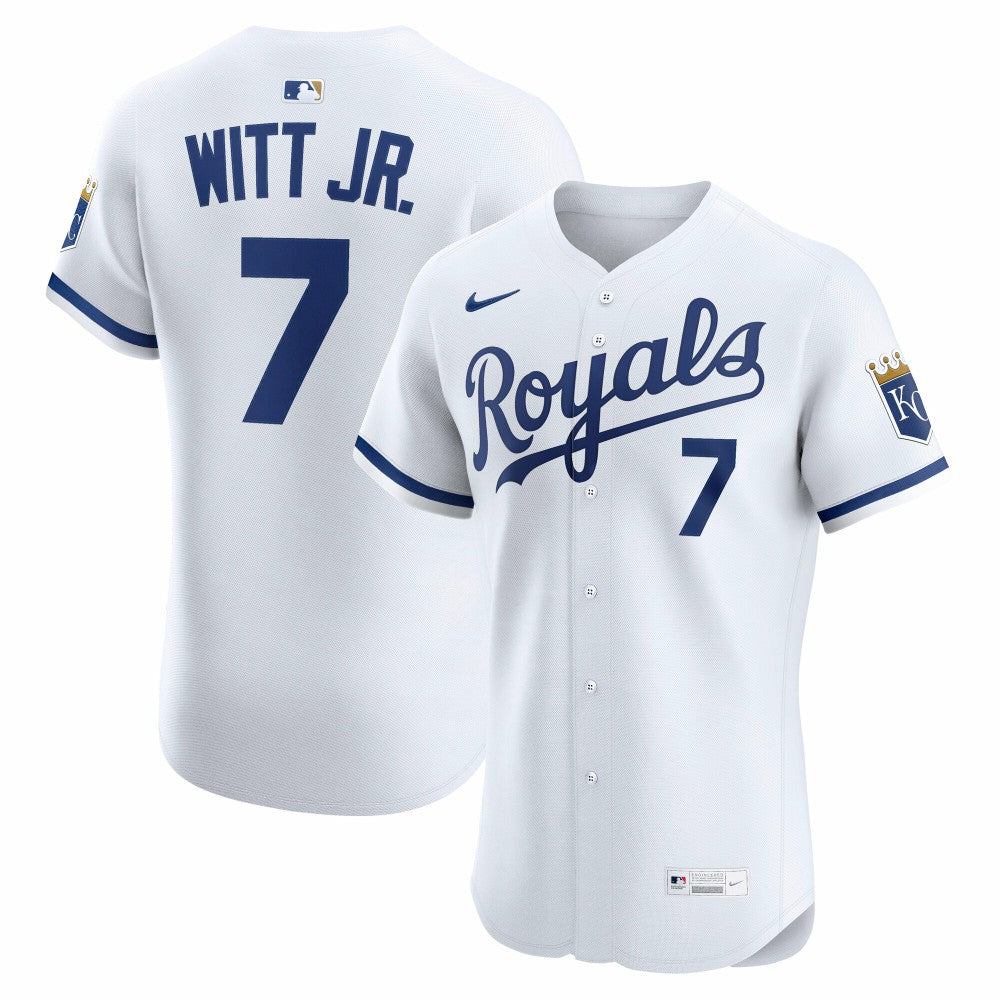 Bobby Witt Jr. Kansas City Royals Nike Home ElitePlayer  Jersey - White Jerseys