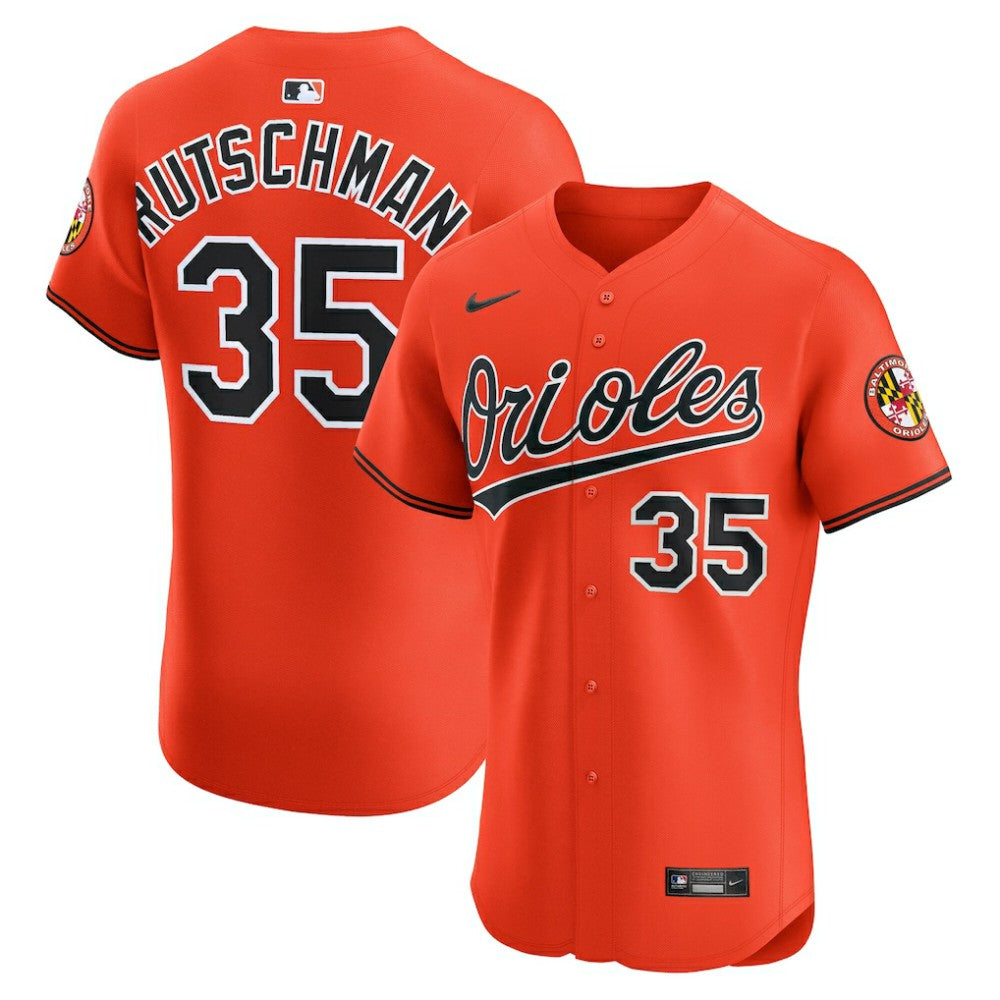 Adley Rutschman Baltimore Orioles Nike Alternate 2 Elite Jersey - Orange Jerseys