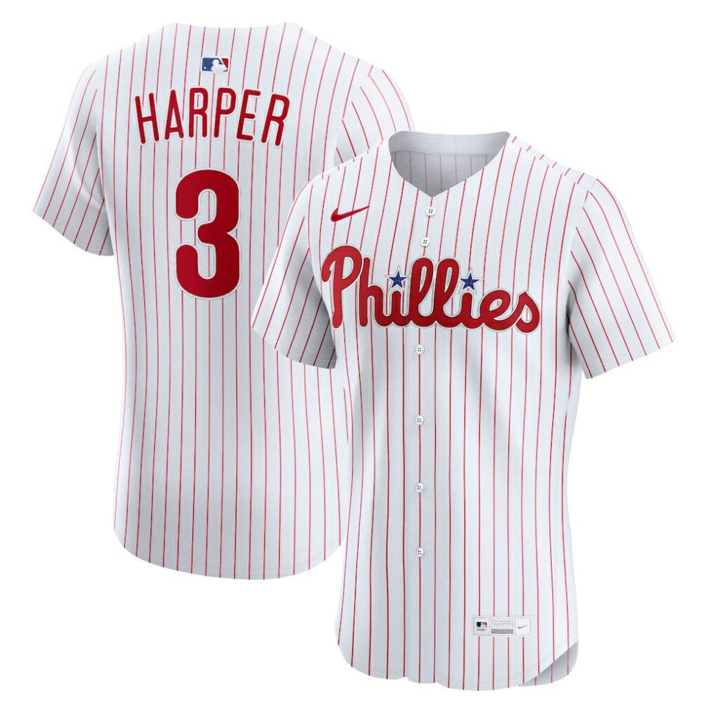Bryce Harper Philadelphia Phillies Nike Home Elite Jersey - White Jerseys