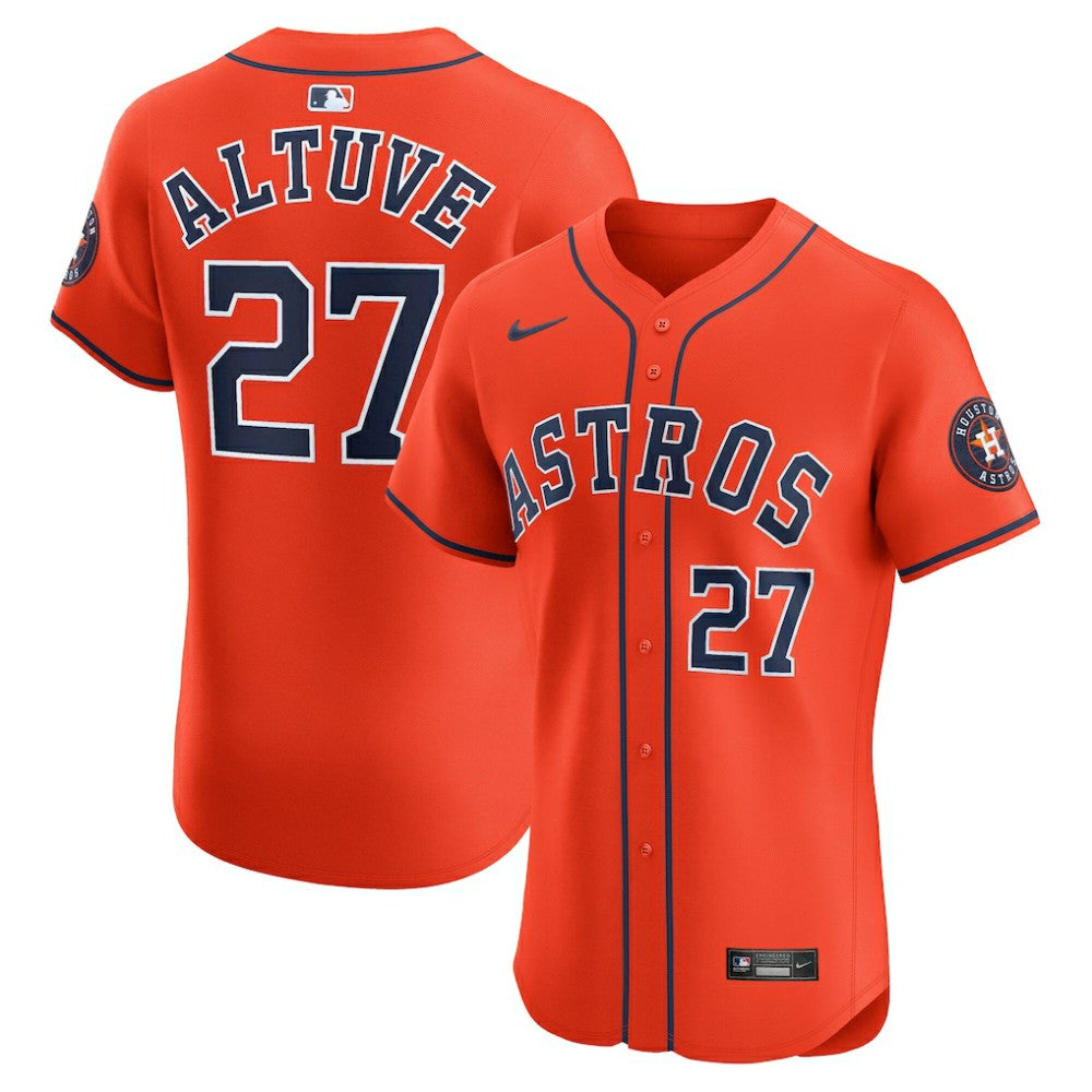 Jose Altuve Houston Astros Nike Alternate Elite Player Jersey - Orange Jerseys