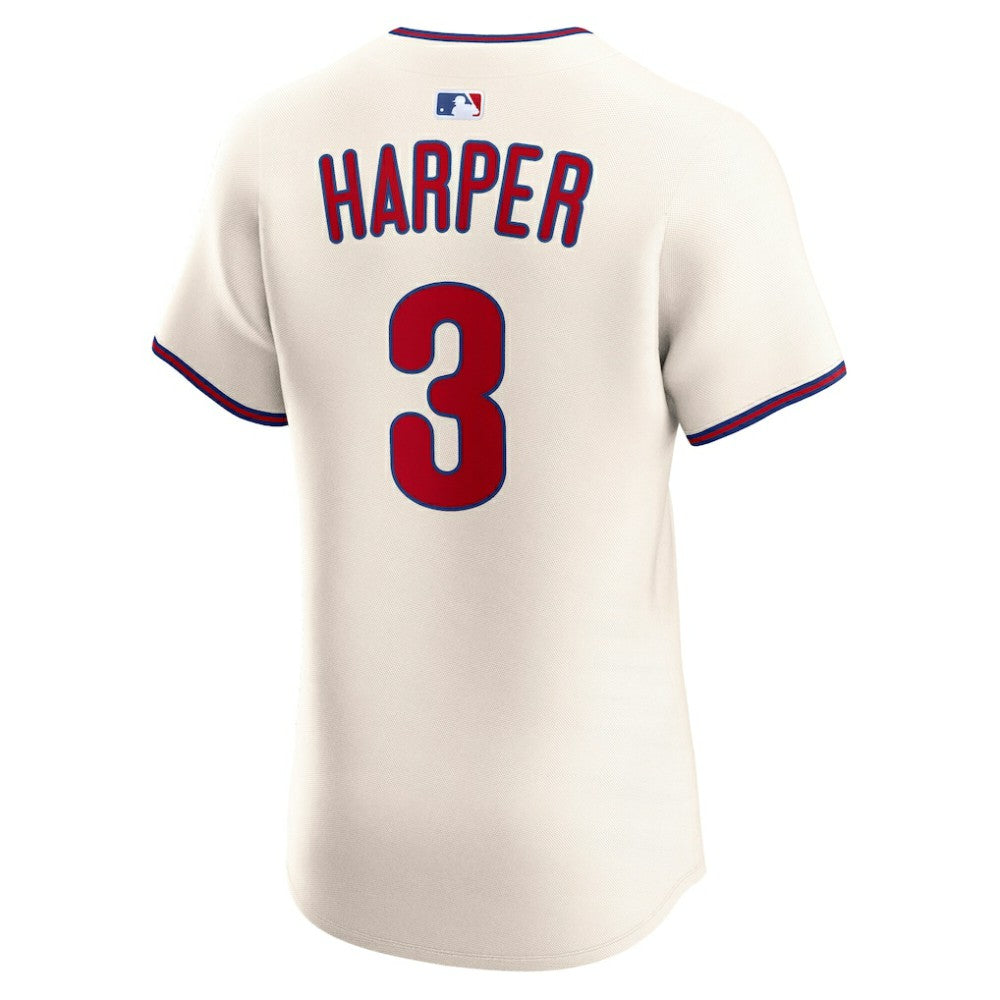 Bryce Harper Philadelphia Phillies Nike Alternate 2 Elite Jersey - Cream Jerseys