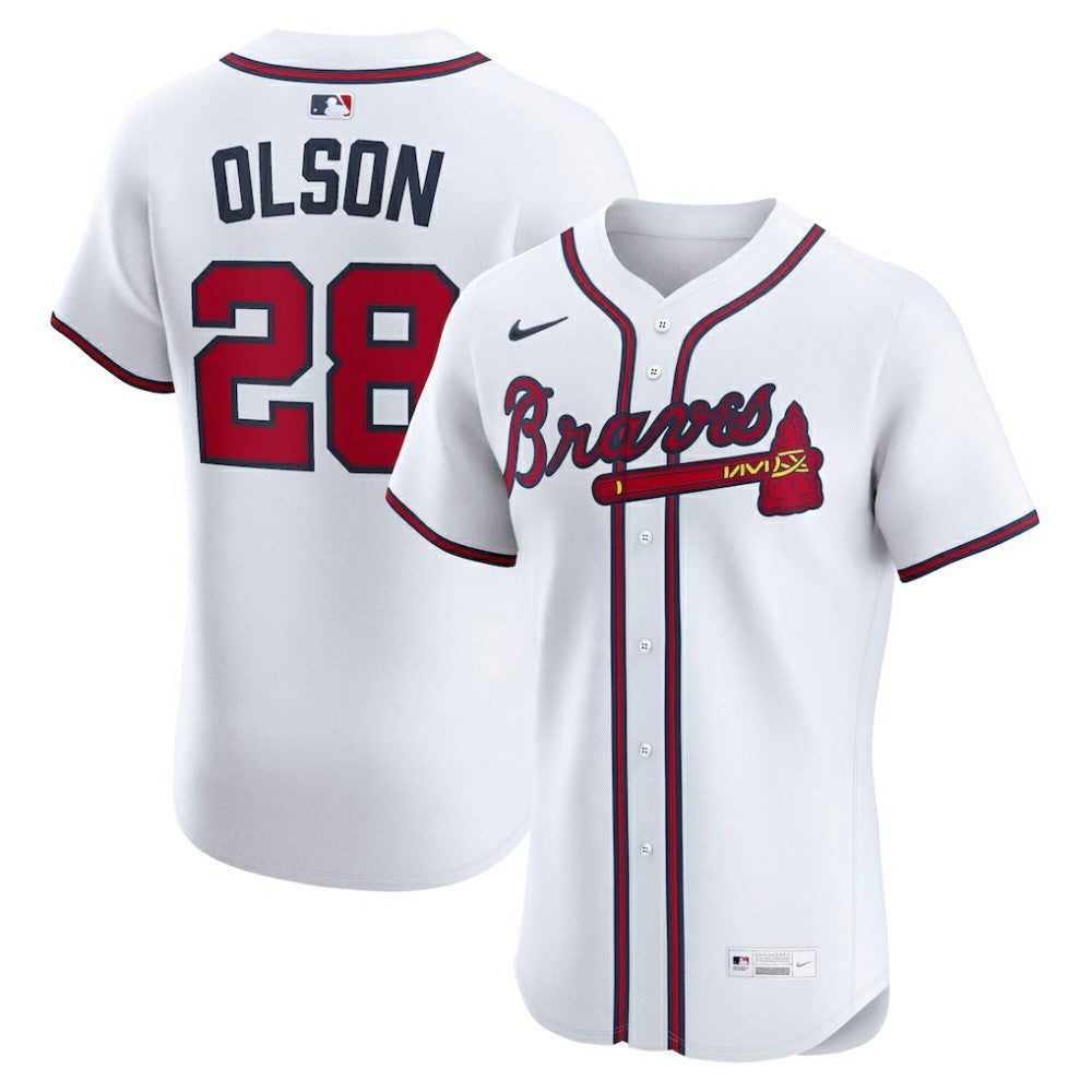 Matt Olson Atlanta Braves Nike Home Elite Player Jersey - White Jerseys