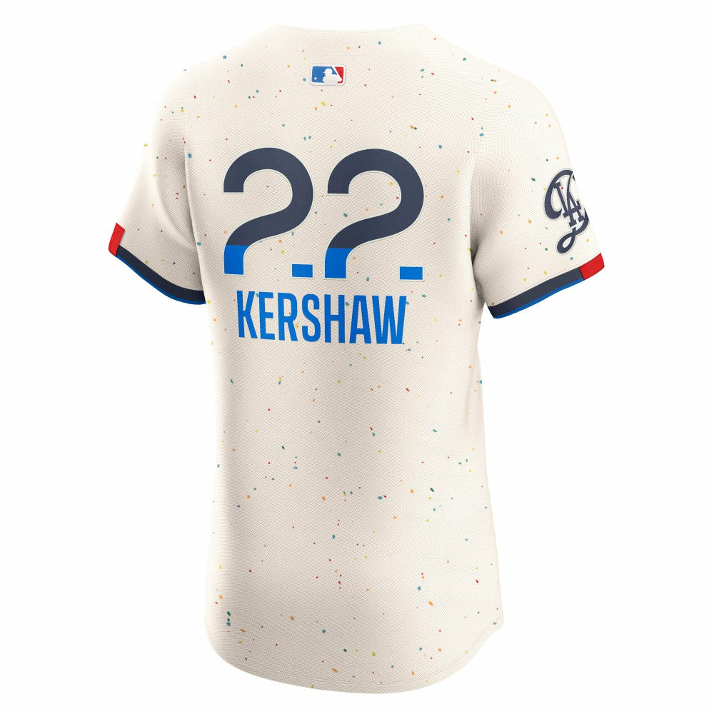 Clayton Kershaw Los Angeles Dodgers Nike City Connect Elite Jersey - Cream Jerseys
