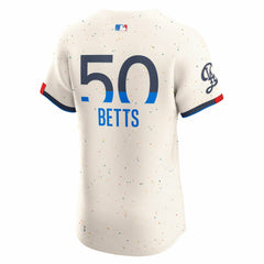 Mookie Betts Los Angeles Dodgers Nike City Connect Elite Jersey - Cream Jerseys