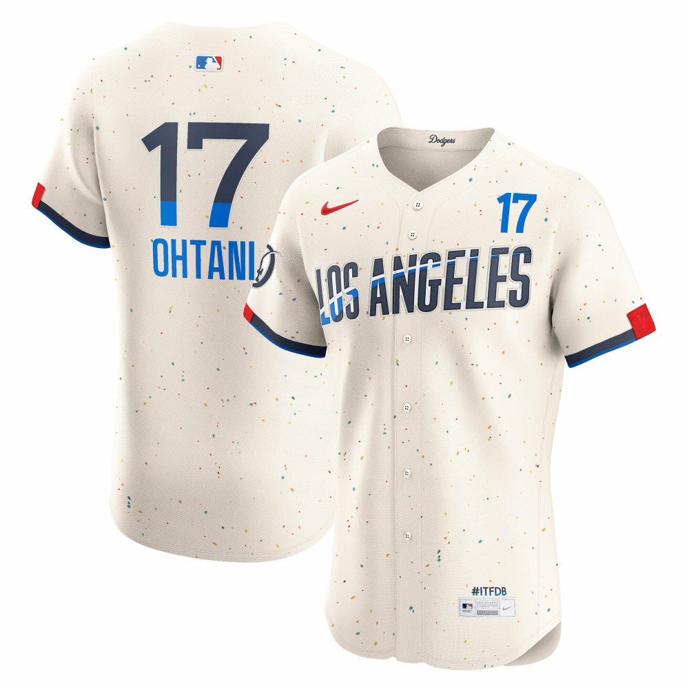 Shohei Ohtani Los Angeles Dodgers Nike City Connect Elite Jersey - Cream Jerseys