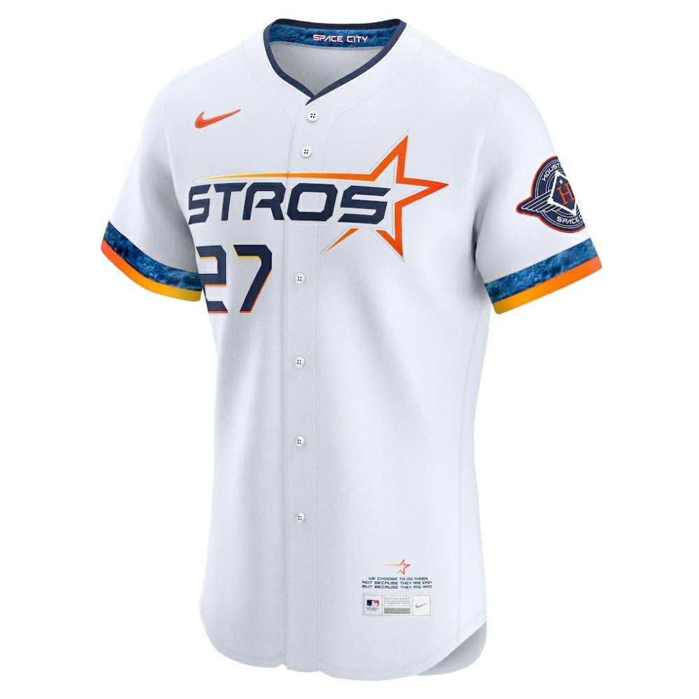 Jose Altuve Houston Astros Nike 2025 City Connect Elite Player Jersey - White Jerseys