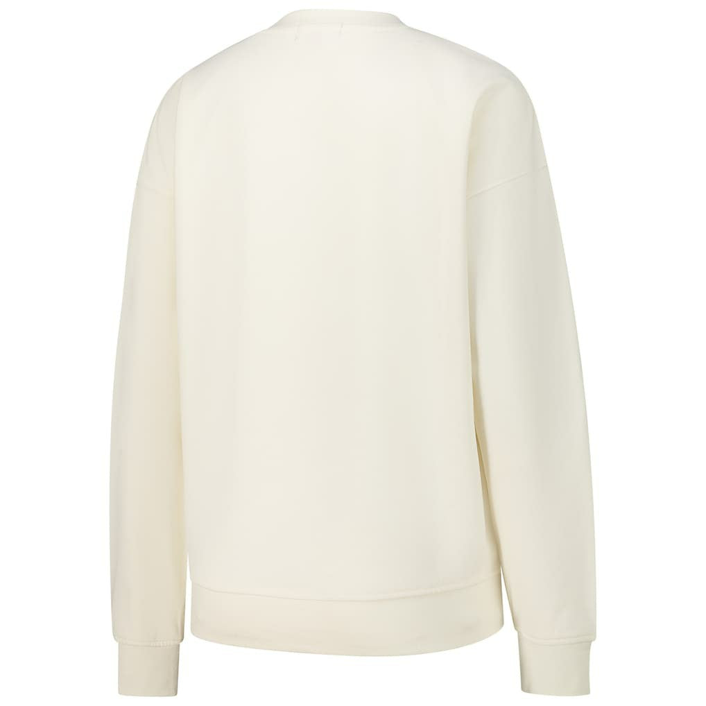 Chicago Bulls Women's Oversprayed Pullover Sweatshirt Cream - Mitchell & Ness