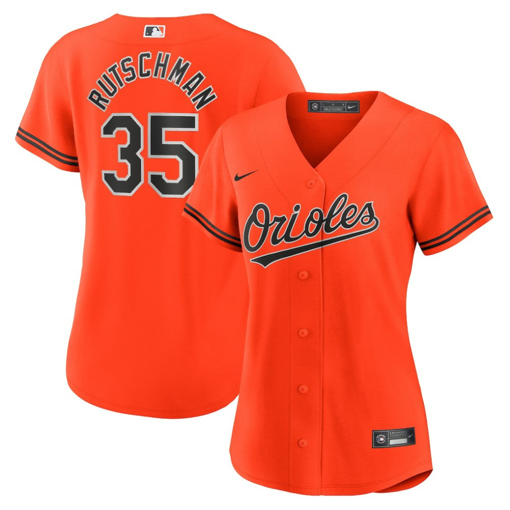 Adley Rutschman Baltimore Orioles Nike Women's Alternate Replica Player Jersey - Orange Jerseys