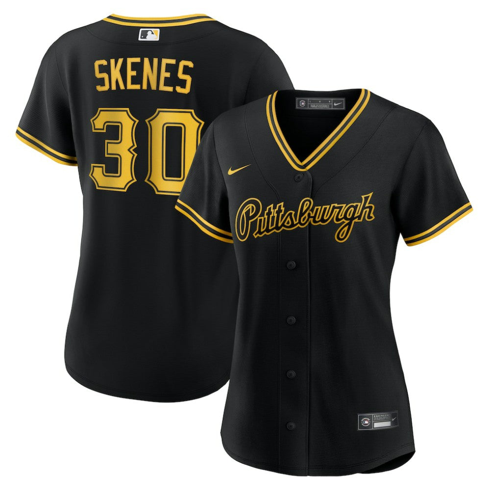 Paul Skenes Pittsburgh Pirates Nike Women's Alternate Replica Player Jersey - Black Jerseys