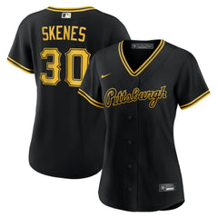 Paul Skenes Pittsburgh Pirates Nike Women's Alternate Replica Player Jersey - Black Jerseys