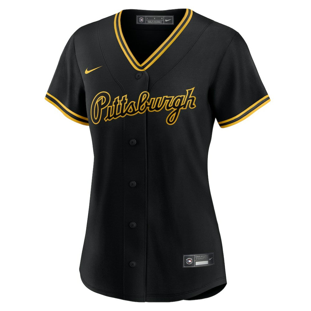 Paul Skenes Pittsburgh Pirates Nike Women's Alternate Replica Player Jersey - Black Jerseys