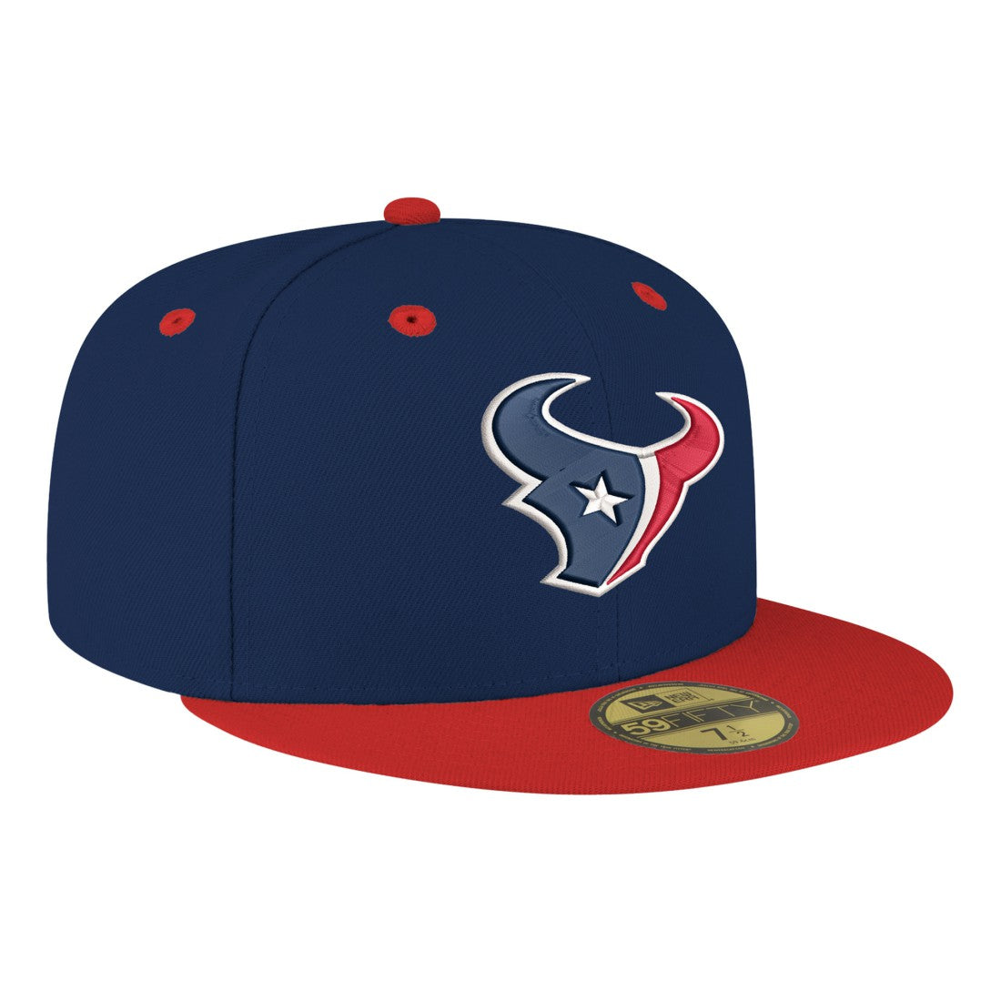 Houston Texans New Era Flipside Two-Tone 59FIFTY Fitted Hat - Navy/Red Hats