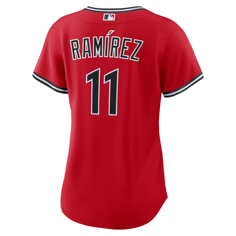 José Ramírez Cleveland Guardians Nike Women's Alternate 2 Replica Jersey - Red Jerseys