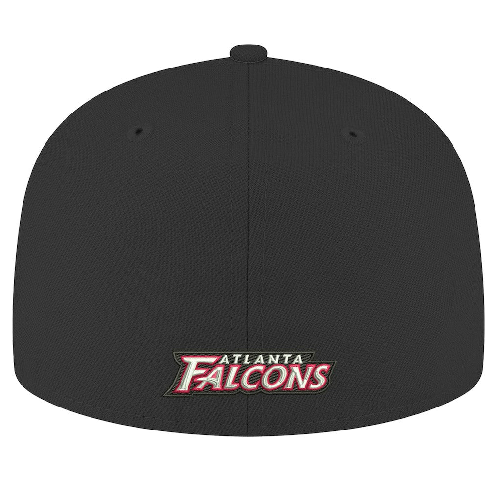 Atlanta Falcons New Era Omaha Throwback 59FIFTY Fitted Hat - Black Hats