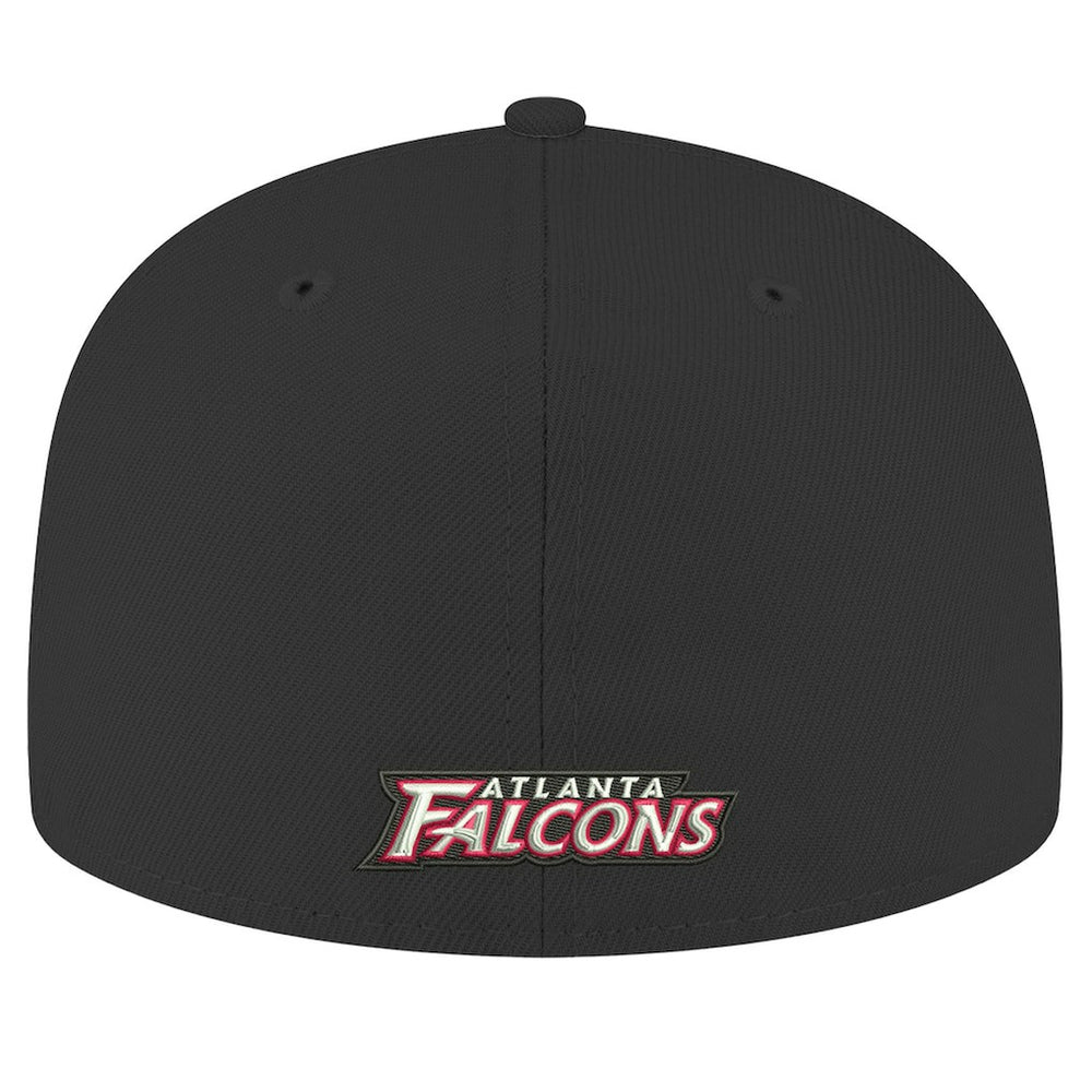 Atlanta Falcons New Era Omaha Throwback 59FIFTY Fitted Hat - Black Hats