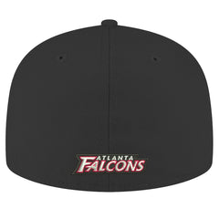 Atlanta Falcons New Era Omaha Throwback 59FIFTY Fitted Hat - Black Hats